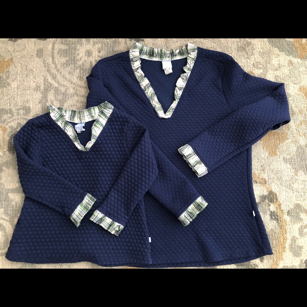 EUC Fall Family Photo Perfection! Bella Bliss Mommy & Me Matching Quilted Tops